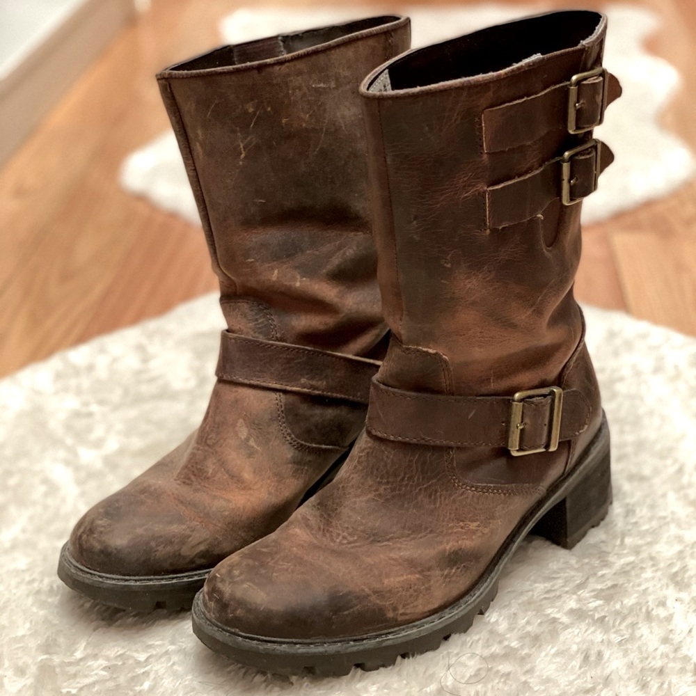 Rockport thick leather boots